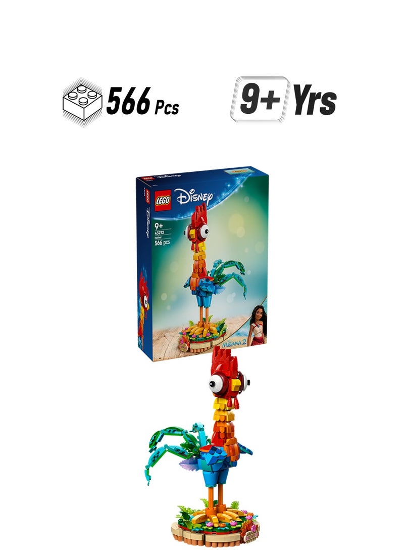 LEGO Disney Moana 2 Heihei Building Toy - Play and Display Animal Figure with a Rotating Head plus Posable Wings, Tail Feathers and a Stand - Birthday Gift for 9+ Year Old Girls & Fans - 43272 (566 pieces)  - Image 1