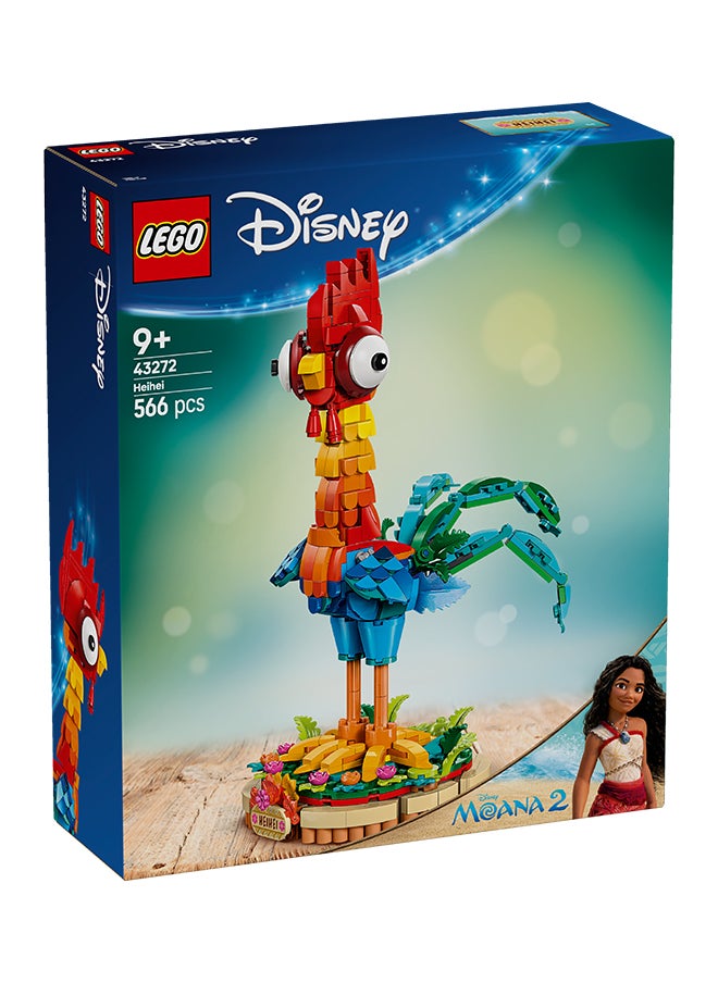 LEGO Disney Moana 2 Heihei Building Toy - Play and Display Animal Figure with a Rotating Head plus Posable Wings, Tail Feathers and a Stand - Birthday Gift for 9+ Year Old Girls & Fans - 43272 (566 pieces)  - Image 2