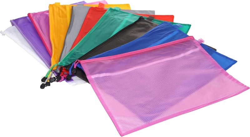 Generic B4 File Folder Set of 10, Multiple Colors, Standard Style, Plastic Material, Top Tab Position, 250mm x 353mm