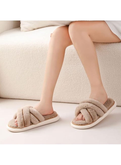 شبشب منزلي بسيور متقاطعة