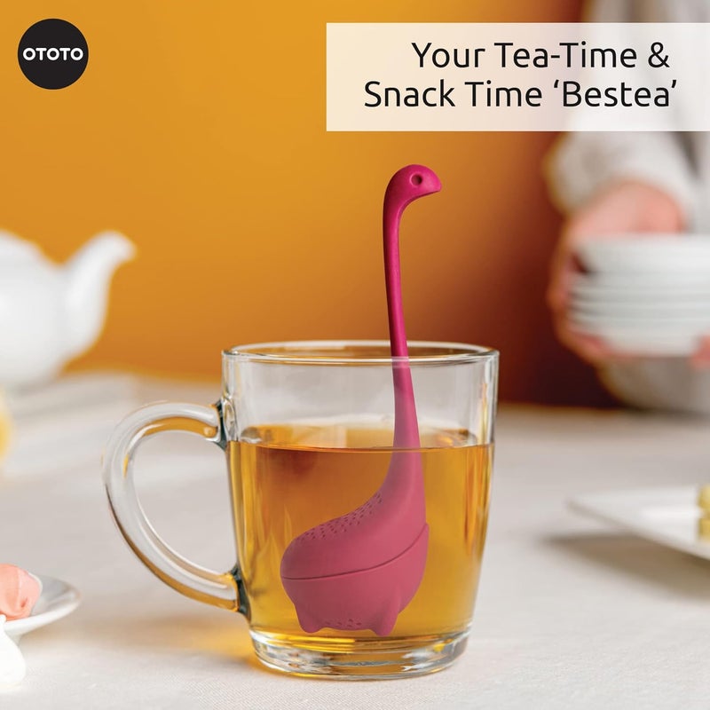 OTOTO Cute Tea Infuser by - Loose Leaf Tea Steeper, Tea Accessories, Tea Diffusers, Tea Infuser for Loose Leaf Tea, Tea Strainers, Cute Gifts, Tea Gift Set, Kitchen Gifts, Cooking Gadgets - Image 5