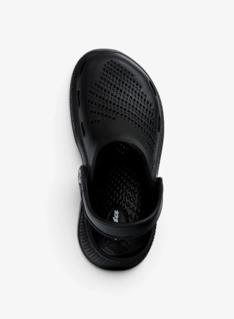 Bata Black Casual Textured Junior Clogs  | Best Price UAE