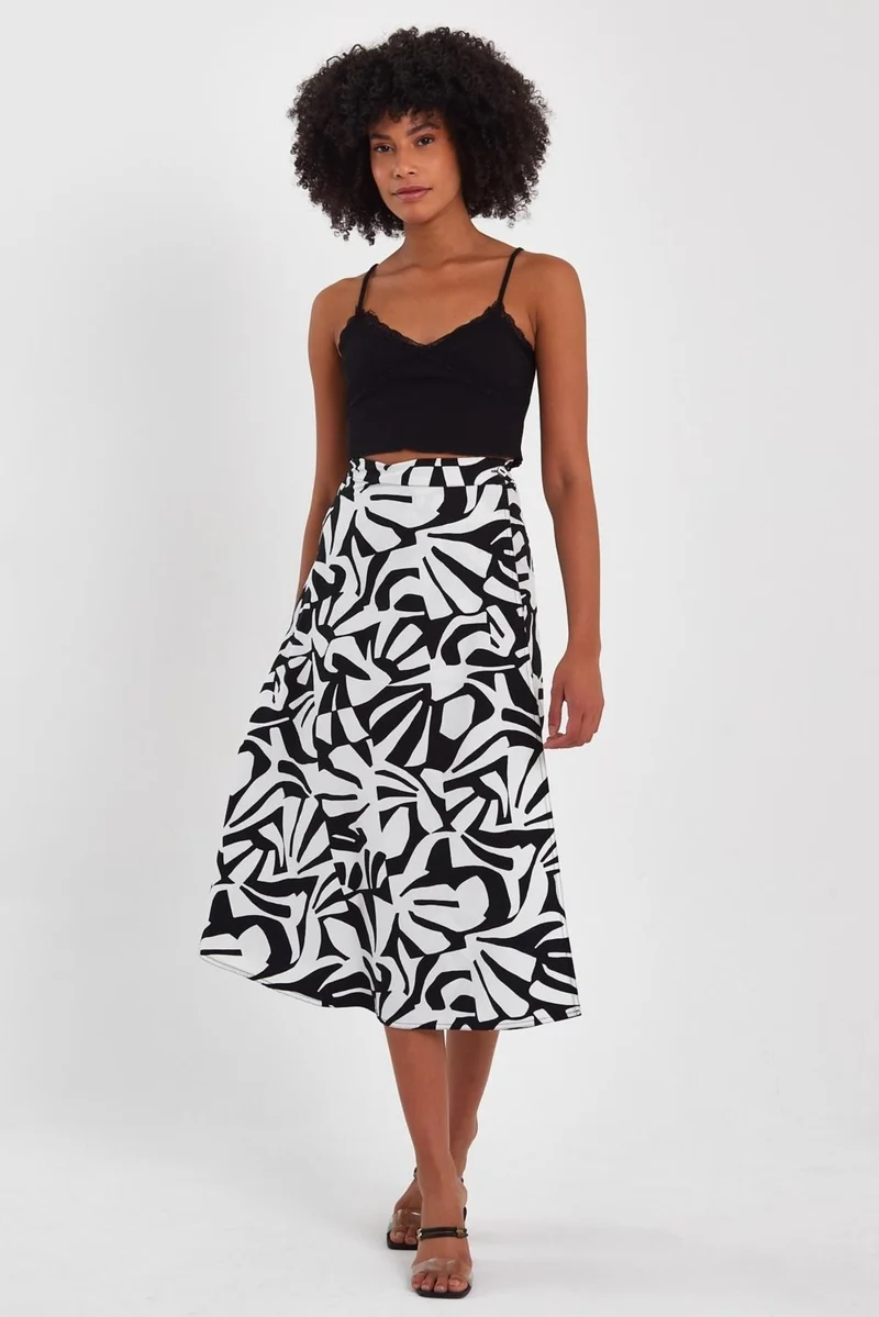 Alexander Gardi Patterned Loincloth Long Skirt (B23-0023)