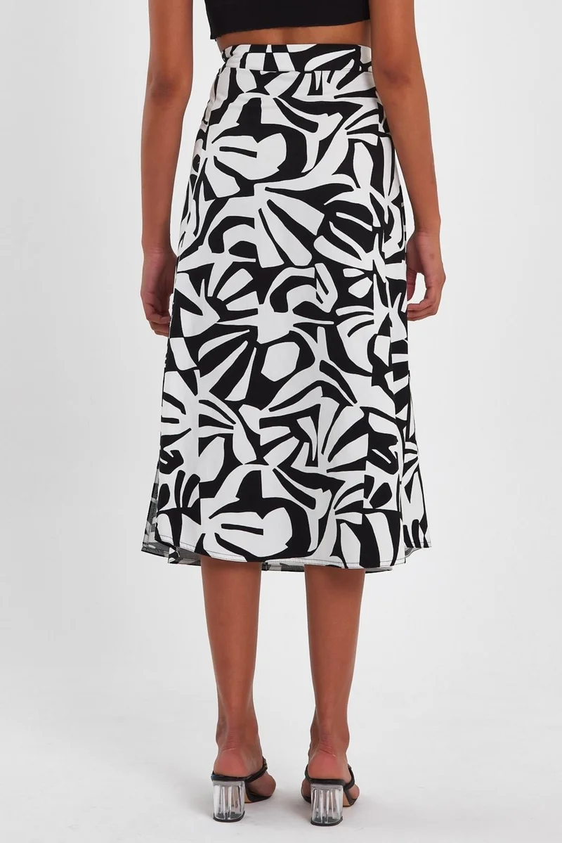 Alexander Gardi Patterned Loincloth Long Skirt (B23-0023)