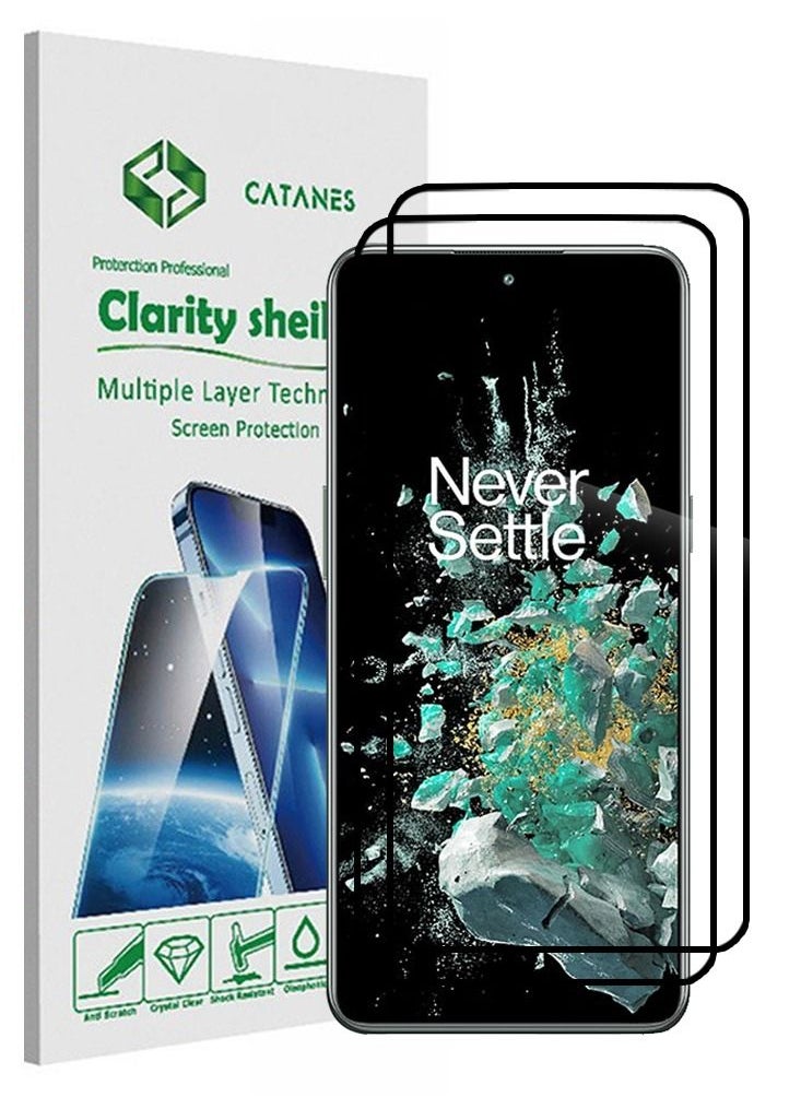 CATANES 2 Pack For OnePlus Ace Pro Screen Protector Tempered Glass Full Glue Back  - Image 1