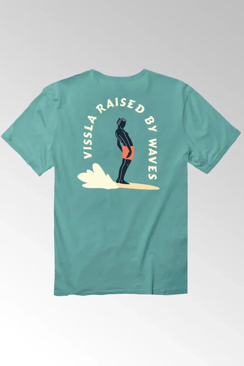 Vissla Cruzzy Organic T-Shirt Jade 100% Organic  Cotton