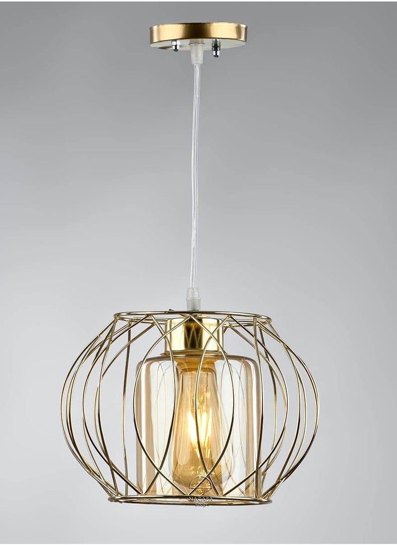 Generic Modern Ball Lashes Light Fixture - Gold R1029 