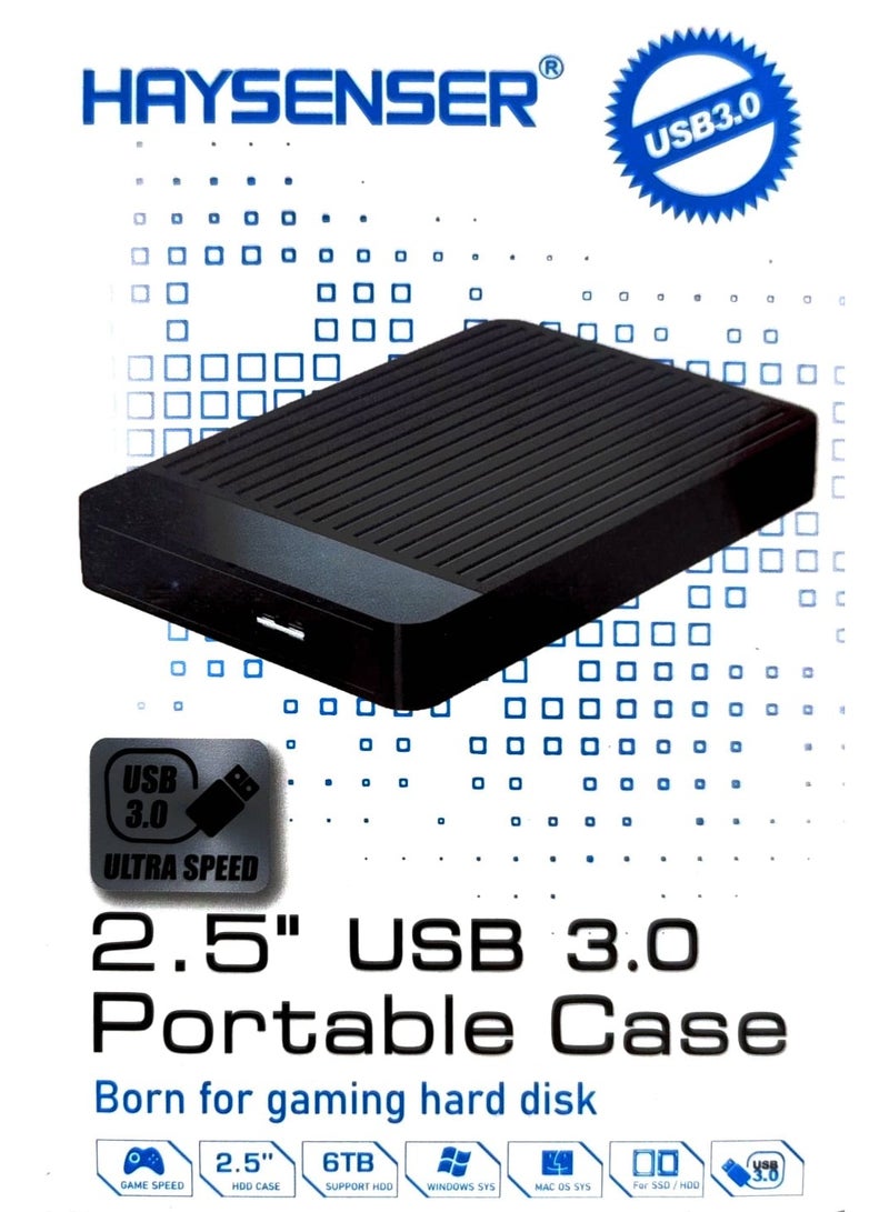 Haysenser 2.5 Inch, Portable Disk, USB 3.0 Hard Drive Enclosure - Image 3