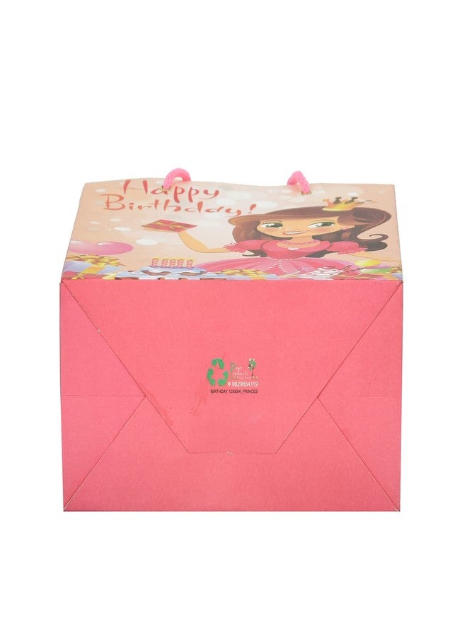 PPJ ® -PRINCESS HAPPY BIRTHDAY (10 Pcs.) PAPER CARRY BAG, 10 Inch X 8 Inch X 4 Inch RETURN GIFT/HAPPY BIRTHDAY/RETURN GIFTS/GIFTS/GIFT BAGS/GIFT COVERS(Pack of 10) - Image 4