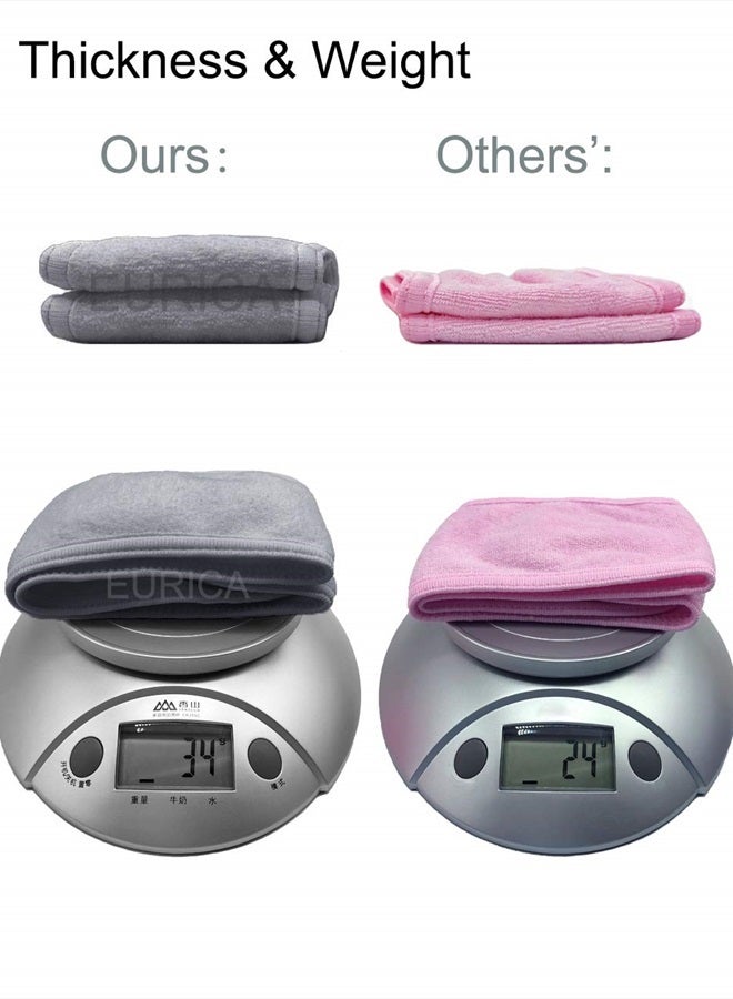 EUICAE Spa Headband Hair Wrap Sweat Headband Head Wrap Hair Towel Wrap Non-slip Stretchable Washable Makeup Headband for Face Wash Facial Treatment Sport Fits All White (Gray) - Image 4