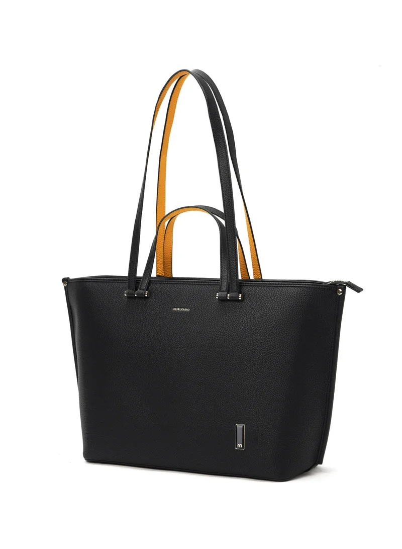 موكوبارا للتجارة ذ.م.م The Belle Tote - Vegan Leather, Black, Crypto