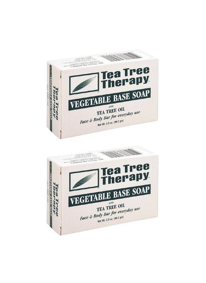 Tea Tree Therapy - Soap Bar Vegetable Base 3.5 Oz (2Pack) - Image 1