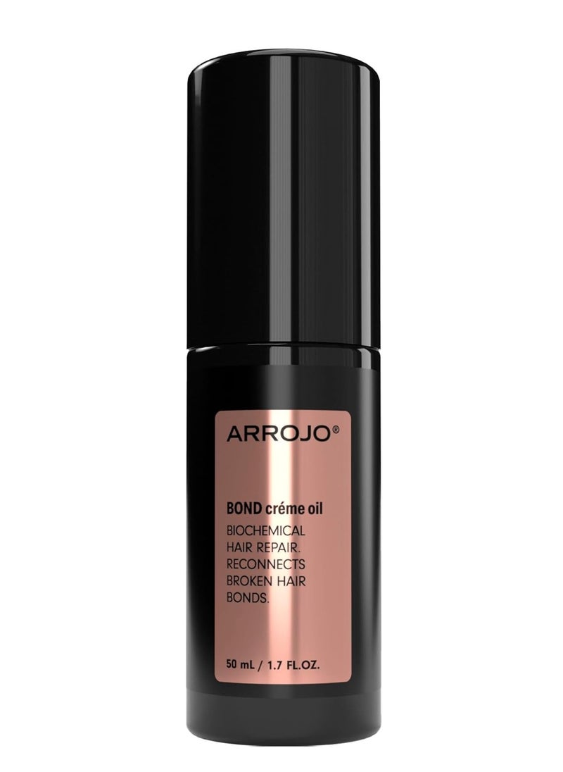 ARROJO ARROJO BOND Créme Oil, 1.7oz – Leave In Protein Hair Treatment for Dry Damaged Hair – Sulfate & Paraben-Free, Deep Conditioning & Frizz Control  - Image 1