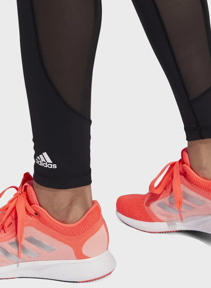 Adidas 3 Stripe Mesh Tights