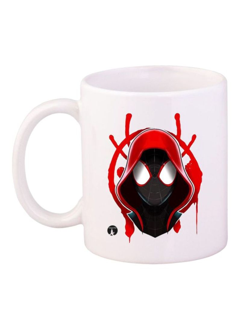 Spiderman Printed Coffee Mug White/Red Standard Size