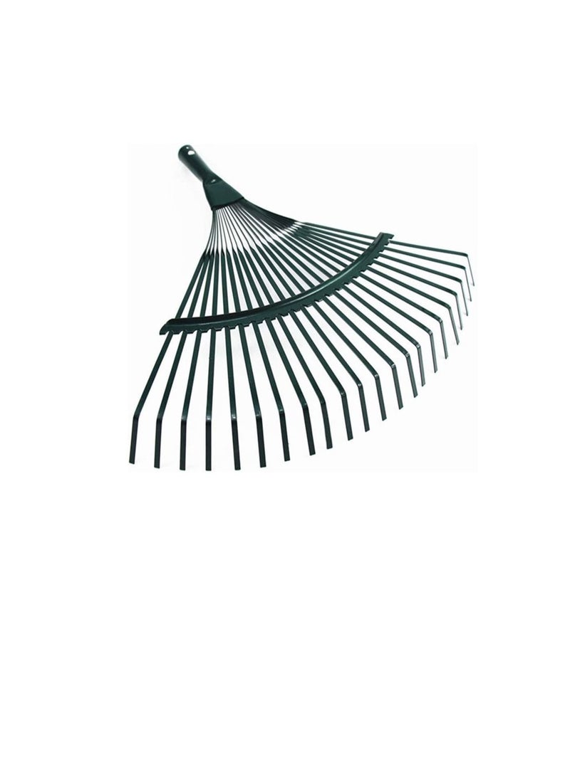 Generic - Metal Garden Rake, 22 toothed Shrub Rake, Lightweight, Durable Garden Tool, for Raking Leaves Loosening and Leveling Mulch - Image 1