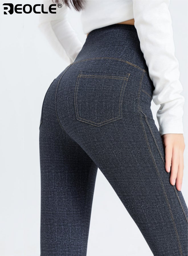 ريوكل بنطلون نسائي متسع من الأسفل جينز ضيق بخصر مرتفع جوارب لياقة قابلة للتمدد جوارب يوجا ضيقة جينز سكيني بنطلون بوت كات ملابس كاجوال - Image 5