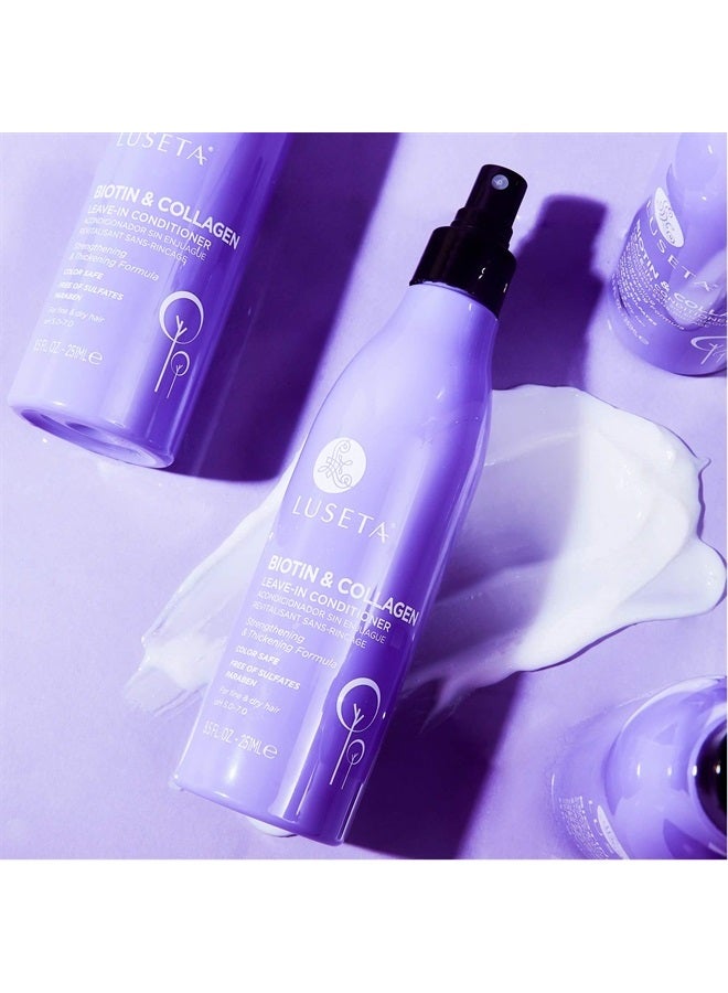 L LUSETA Luseta Biotin Leave in Conditioner for Dry Damaged Hair, Natural Thickening Volume Conditioner for Hair Loss and Thinning,8.5Fl Oz, Hair Detangler Spray for Women - Image 2