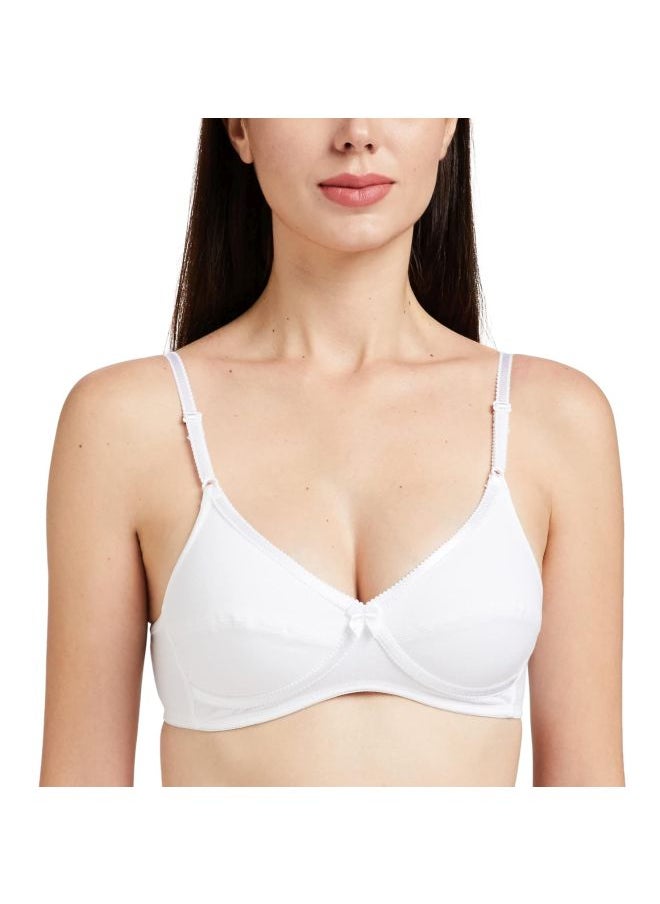 JOCKEY - Jockey 1242 Women Wire free Non Padded Super Combed Cotton Elastane Stretch Medium Coverage Cross Over Everyday Bra with Adjustable Straps - Image 1