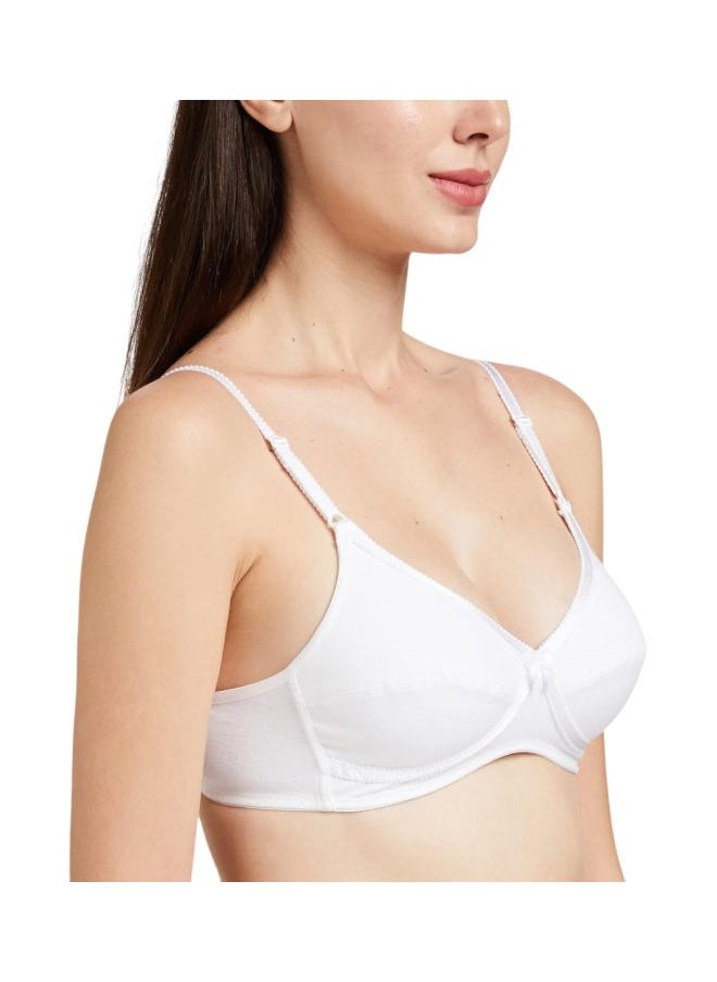 JOCKEY - Jockey 1242 Women Wire free Non Padded Super Combed Cotton Elastane Stretch Medium Coverage Cross Over Everyday Bra with Adjustable Straps - Image 1