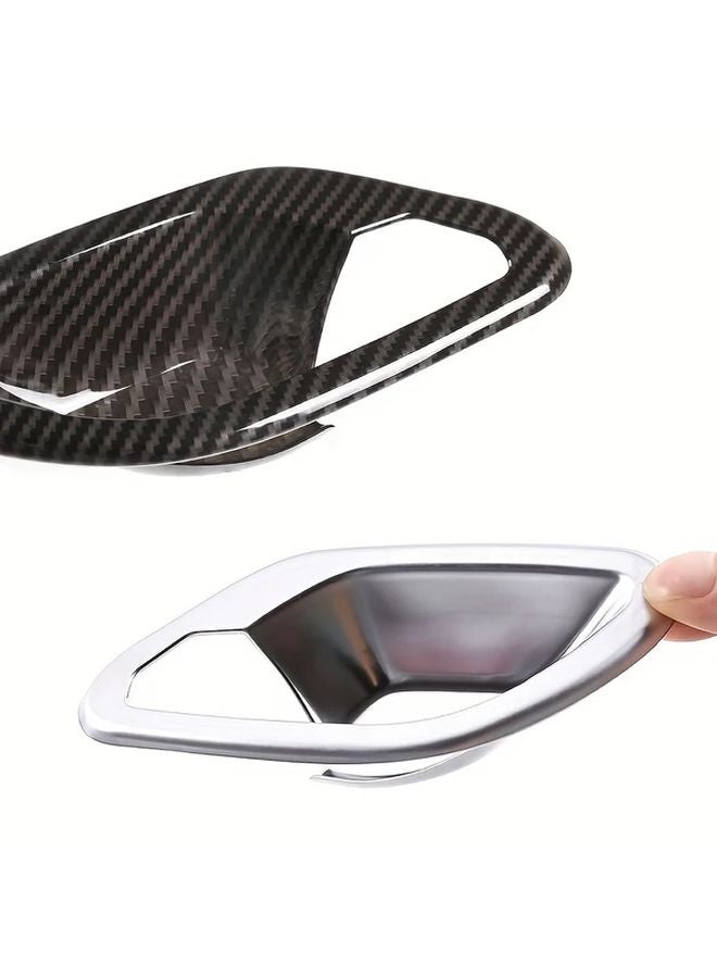 Carbon Fiber Pattern Interior Door Bowl ABS Car Modification Accessories For BMW E39 1996 2003 - Image 3