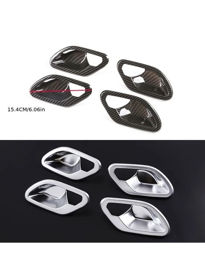 Carbon Fiber Pattern Interior Door Bowl ABS Car Modification Accessories For BMW E39 1996 2003 - Image 2