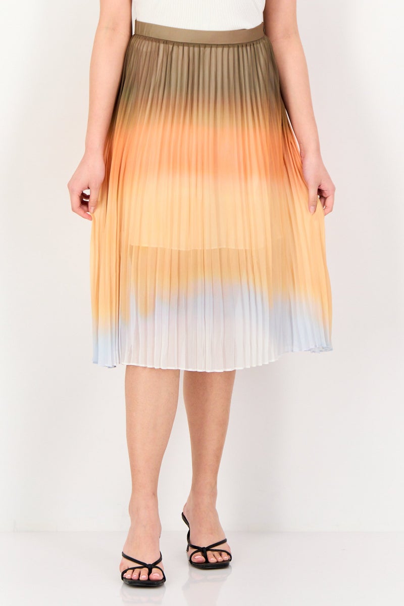 SELECTED Women Ombre Midi Skirts, Multicolor - Image 1