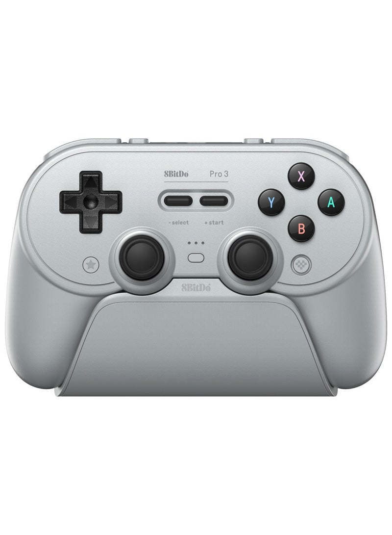 8Bitdo Pro 3 Bluetooth Controller for Switch/Switch 2 – TMR Joysticks, Swappable ABXY Buttons, Pro Back Buttons, Charging Dock, Hall Effect Triggers, for Windows, Apple, SteamOS, Android - G Classic - Image 1