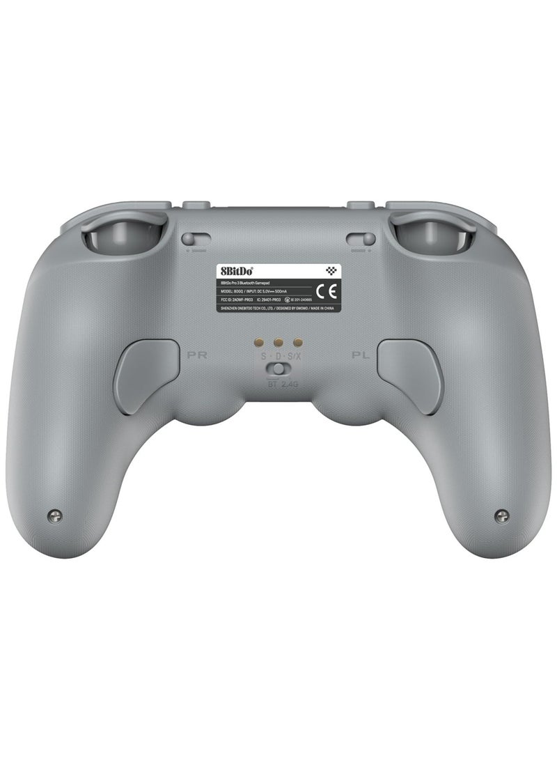 8Bitdo Pro 3 Bluetooth Controller for Switch/Switch 2 – TMR Joysticks, Swappable ABXY Buttons, Pro Back Buttons, Charging Dock, Hall Effect Triggers, for Windows, Apple, SteamOS, Android - G Classic - Image 3