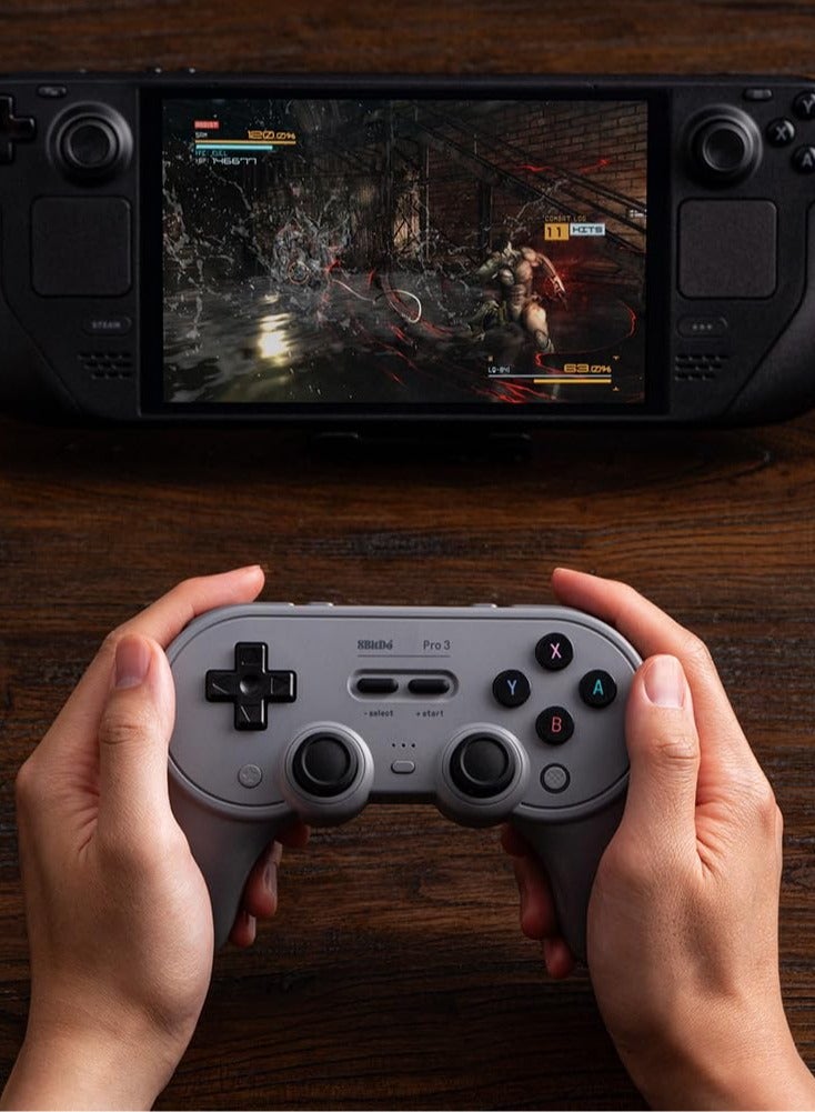 8Bitdo Pro 3 Bluetooth Controller for Switch/Switch 2 – TMR Joysticks, Swappable ABXY Buttons, Pro Back Buttons, Charging Dock, Hall Effect Triggers, for Windows, Apple, SteamOS, Android - G Classic - Image 5