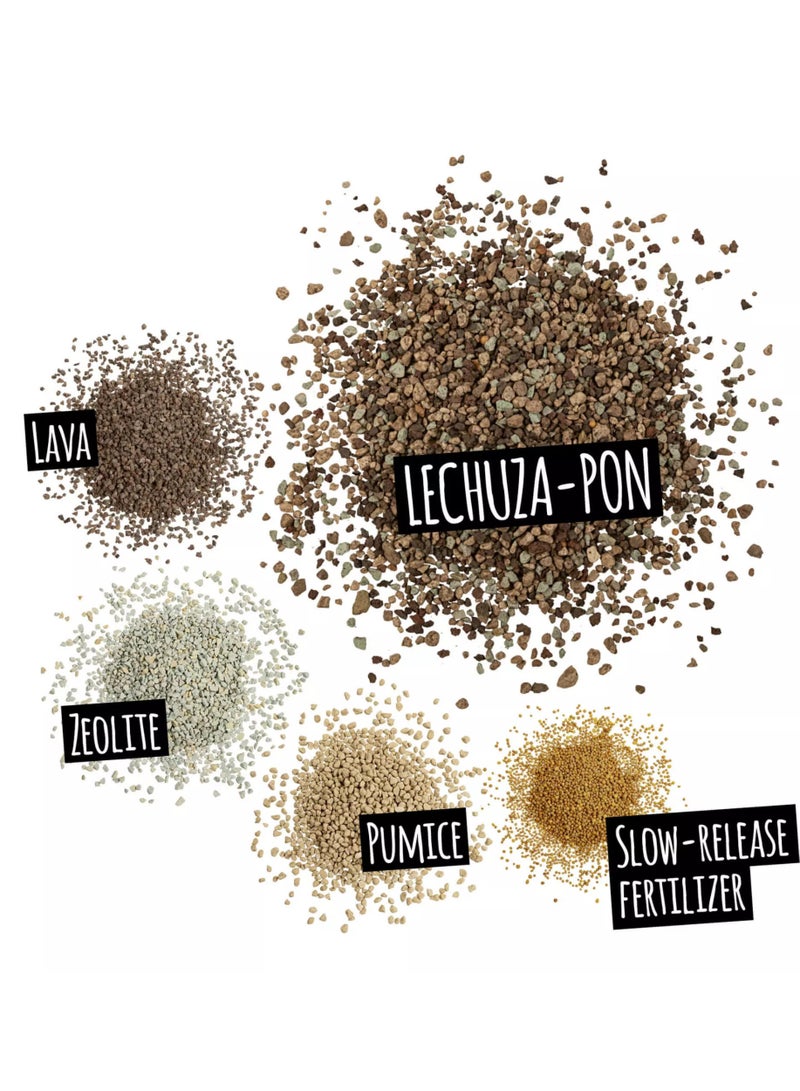 Lechuza وسط زراعة معدني نظيف كبديل للتربة يمنع الحشرات ويحافظ على صحة الجذور للنباتات الداخلية (مناسب لأصص الري الذاتي والأنظمة شبه المائية)، ليتشوزا بون – 6 لتر - Image 4