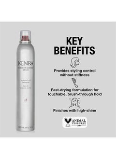 Kenra Professional Kenra Perfect Medium Spray 13 50% | Provides Styling Control Without Stiffness | Medium Hold | Fast-Drying Formulation | High Shine Finish | All Hair Types | 10 oz  - Image 2