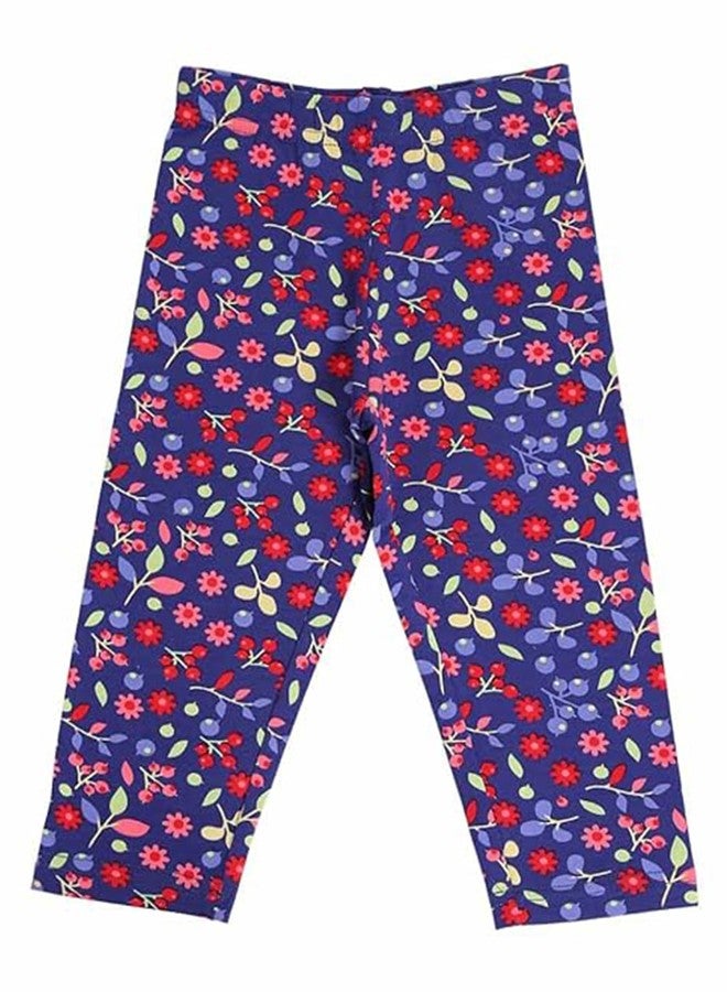 BODYCARE Girls Printed Capri - Blue (Print May Vary) - Image 1