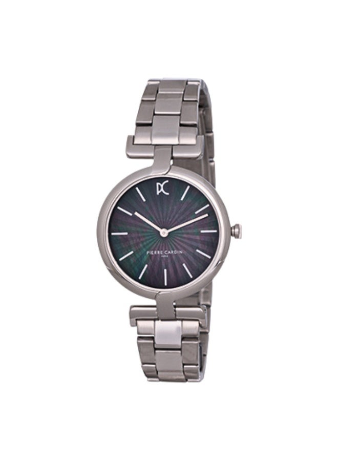 PIERRE CARDIN Women's Watch with Silver Metal Case and Silver Metal Band - Image 1