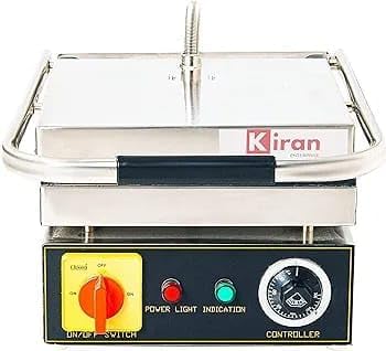 KIRAN ENTERPRISE KIRAN ENTERPRISE Premium Range 3 Step 4 Slice Sandwich Griller For Hotels And Restaurants 2500 Watts White  - Image 1