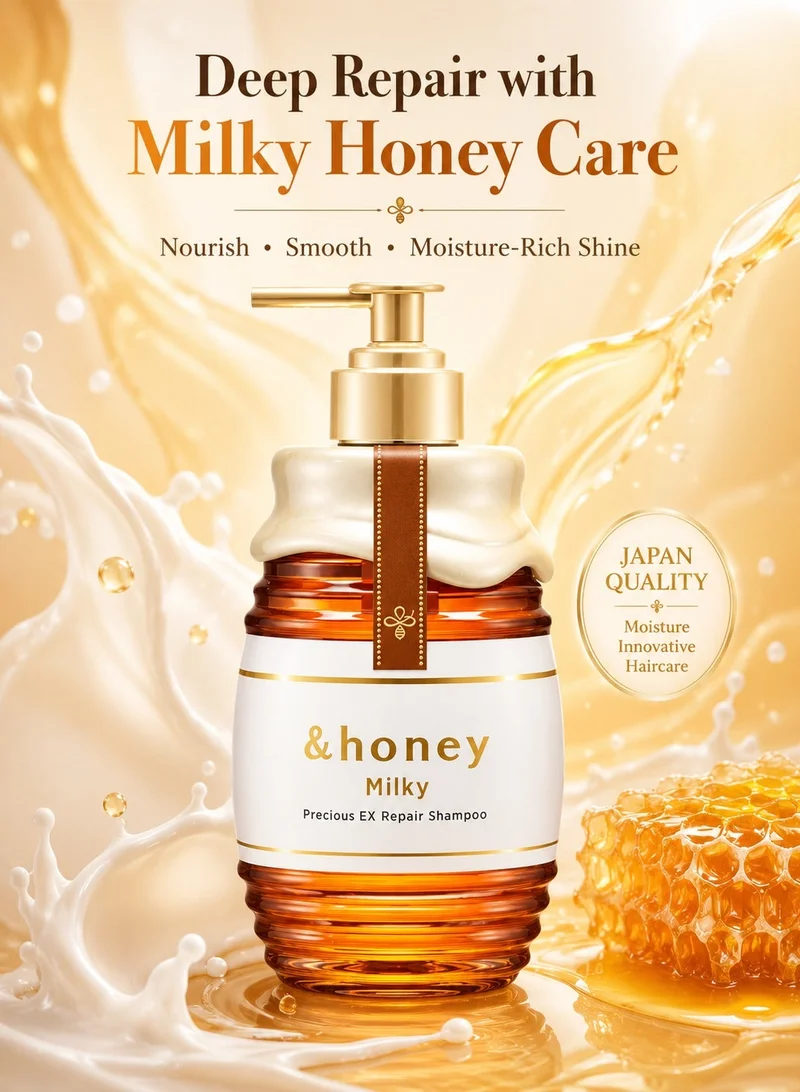 اند هوني Milky Precious Ex Repair Hair Pack Shampoo - 500ml