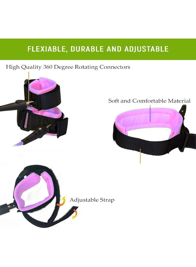 سيف-أو-كيد رابط المعصم Safe-O-Kid®، رابط أمان حزام قابل للتعديل للطفل - وردي - Image 2