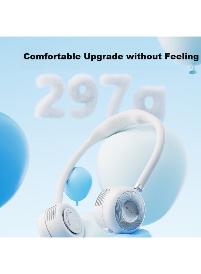 Solove F7-2 Hanging Neck Fan Portable Lazy Mini Foldable Adult Student Summer Cooling Artifact Outdoor Sports Lightweight Neck Hanging Usb Small Fan White - Image 5