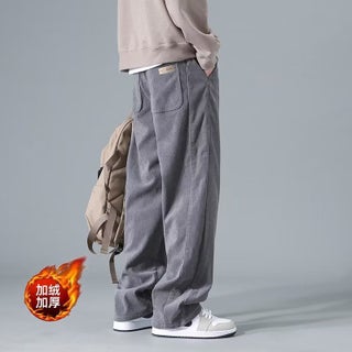 Corduroy Pants Mens Autumn and Winter Velvet Thickened Straight Tooling Pants Trendy Brand Mens Sports Casual Pants B45 Gray (plus Velvet) - pzsku/ZE5F51120C49DE04030C2Z/45/1746200584/ac9735b8-9ce4-4e80-977c-bb5d45faa5ae
