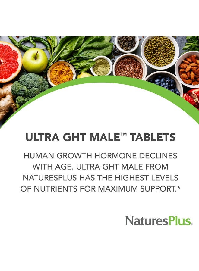 ناتشرز بلاس Natures Plus Ultra GHT Male - 90 قرصًا ممتد المفعول - أقصى قوة لتعزيز هرمون النمو البشري - خالٍ من الجلوتين - 30 وجبة - Image 3