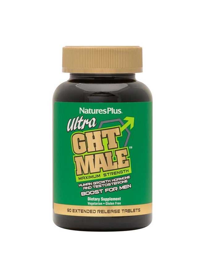 ناتشرز بلاس Natures Plus Ultra GHT Male - 90 قرصًا ممتد المفعول - أقصى قوة لتعزيز هرمون النمو البشري - خالٍ من الجلوتين - 30 وجبة - Image 1