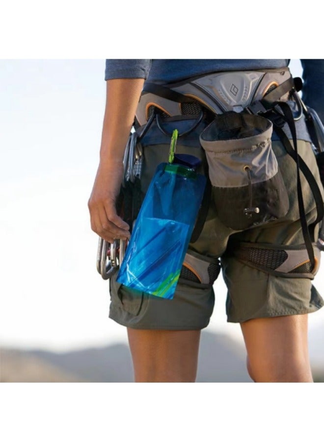 حقيبة مياه محمولة لتسلق الجبال، زجاجة رياضية قابلة للطي، المثانة لتخزين المياه، زجاجات مياه قابلة للطي 700 مل للرياضات الخارجية، ركوب الدراجات، المشي لمسافات طويلة، السفر - Image 2