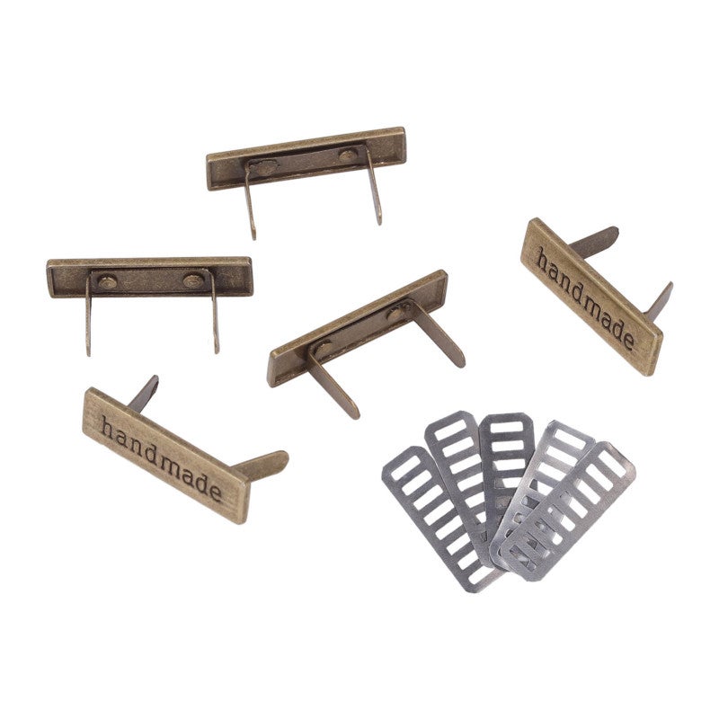 Metal Manual Label: Alloy Durable Soft Retro Style - Multipurpose Diy Clothing Tags for Sewing Crafts, Handmade Gifts, Clothing Accessories - Image 1