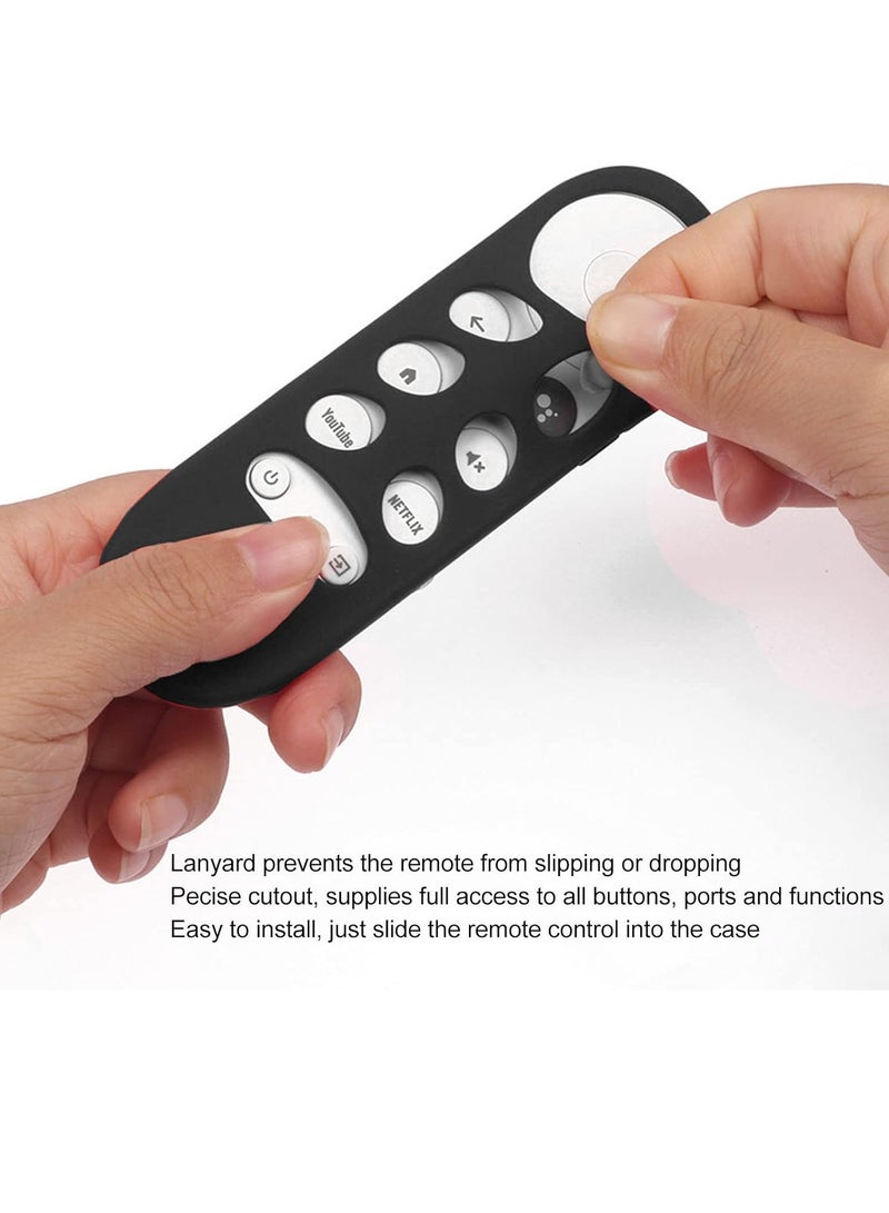 Beauenty Silicone Protective Case for Chromecast with Google TV Remote (Black) - Image 4