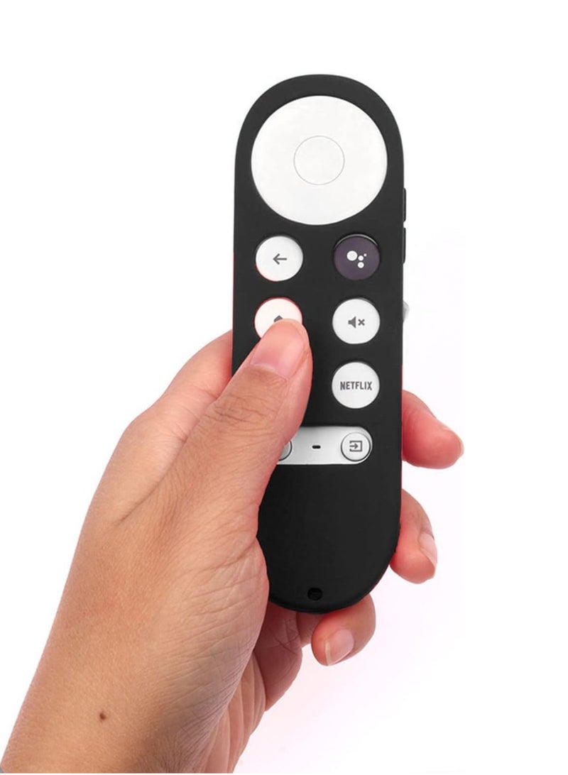 Beauenty Silicone Protective Case for Chromecast with Google TV Remote (Black) - Image 1