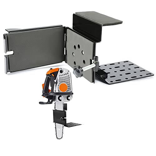 KUAFU Universal Saw Press Chainsaw Bracket for ATV UTV Trailers W/Tubular Hanger Racks Fixed Tool Carrier Mounting Holder Kit - Image 1