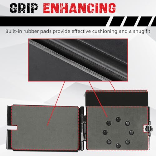 KUAFU Universal Saw Press Chainsaw Bracket for ATV UTV Trailers W/Tubular Hanger Racks Fixed Tool Carrier Mounting Holder Kit - Image 4