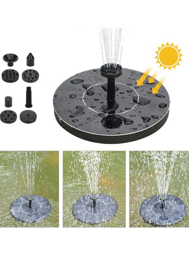 Aknur Pool Floating Solar Power Fountain Black - Image 3
