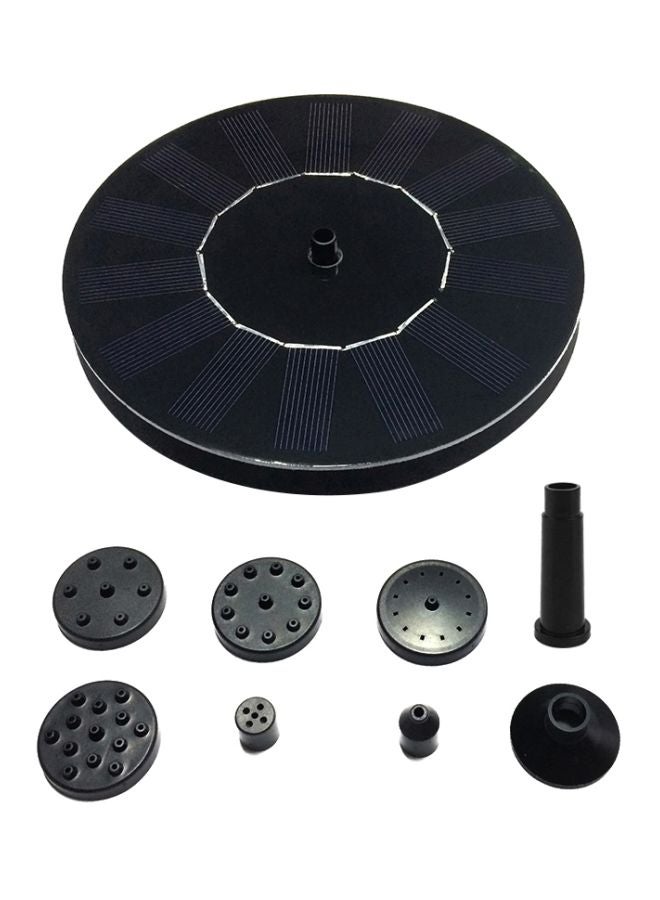 Aknur Pool Floating Solar Power Fountain Black - Image 1