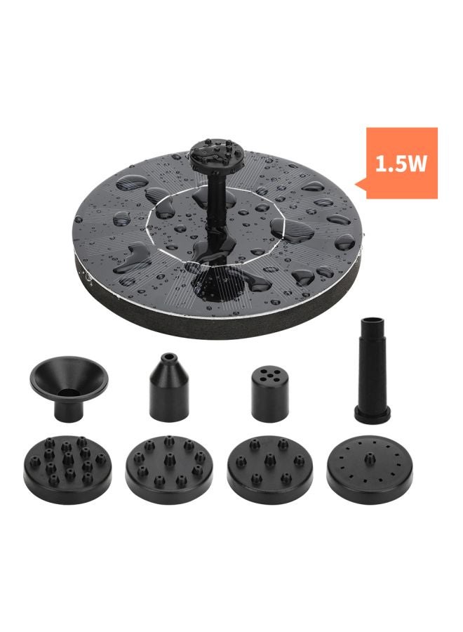 Aknur Pool Floating Solar Power Fountain Black - Image 5